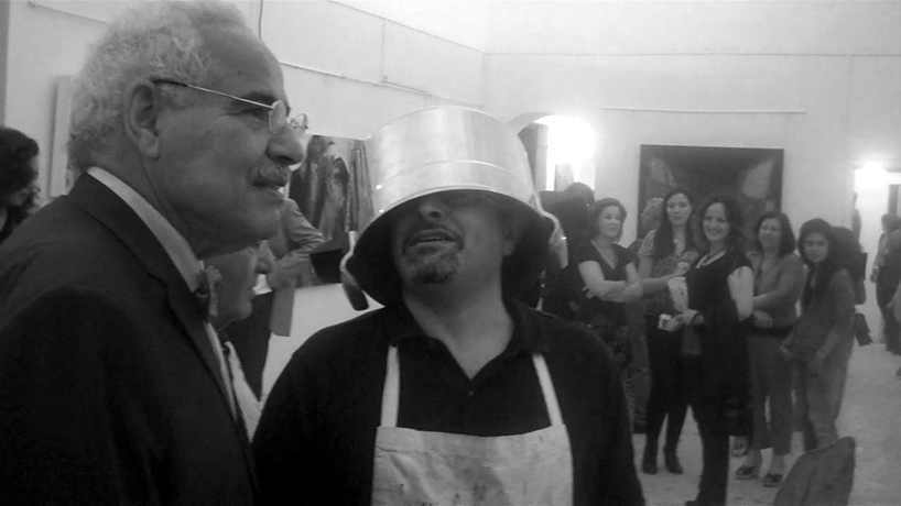 Performance Solder # 1with the first Tunisian Minister of culture after “Tunisian Spring” .Video 4’